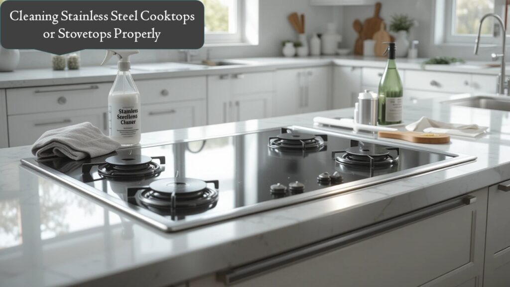Cleaning Stainless Steel Cooktops or Stovetops Properly