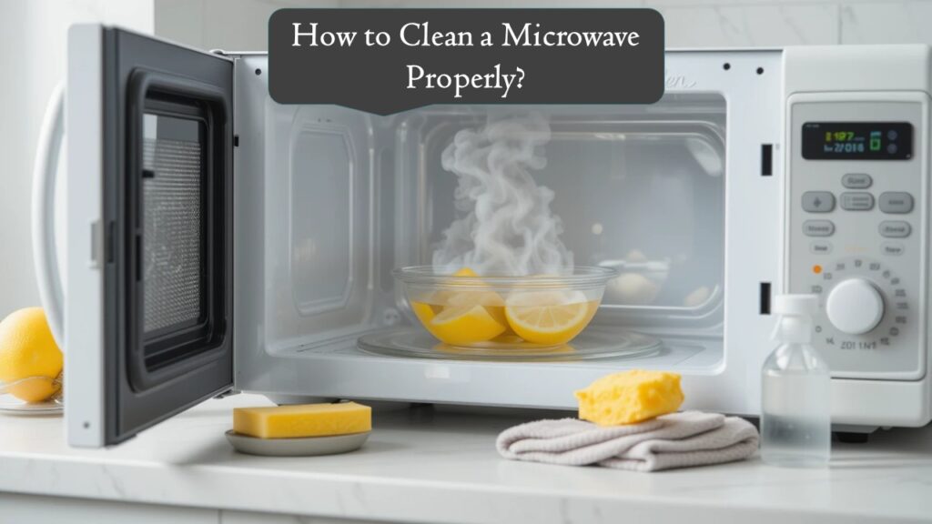 How to Clean a Microwave Properly